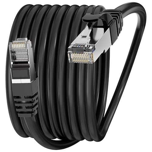 LAN Kabel 12 meter, Netzwerkkabel Cat 6 Schwarz FTP Abschirmung Gigabit 23AWG Ethernet Kabel Flach - 10 100 1000Mbit s - Anti-Interferenz Patchkabel 12m Cat 6 Wlan Kabel für Router Switch LAN Kabel 12 meter, Netzwerkkabel Cat 6 Schwarz FTP Abschirmung Gigabit 23AWG Ethernet Kabel Flach - 10 100 1000Mbit s - Anti-Interferenz Patchkabel 12m Cat 6 Wlan Kabel für Router Switch von Soibke