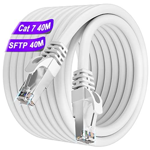 LAN Kabel 40 Meter Cat 7, Netzwerkkabel 40m Hochgeschwindigkeit Ethernet Kabel Weiß Internet Kabel SFTP Schirmung 10Gbps 600Mhz RJ45 Kabels Gigabit Indoor Patchkabel für PS5/4 Xbox Modem Router PC LAN Kabel 40 Meter Cat 7, Netzwerkkabel 40m Hochgeschwindigkeit Ethernet Kabel Weiß Internet Kabel SFTP Schirmung 10Gbps 600Mhz RJ45 Kabels Gigabit Indoor Patchkabel für PS5/4 Xbox Modem Router PC von Soibke