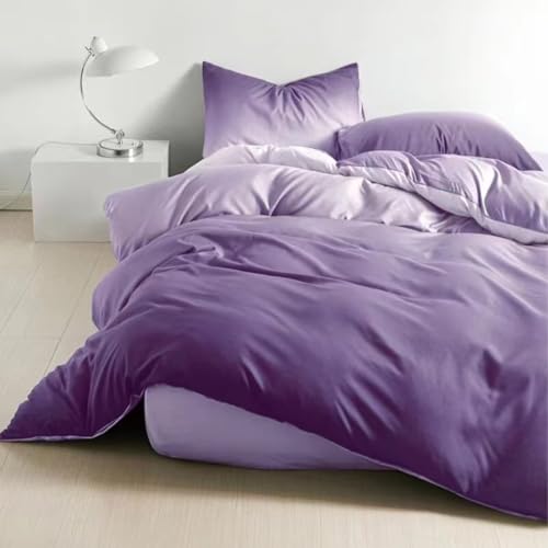 Soifox Bettwäsche 135x200 4teilig Lavendel - Bettgarnitur Bettwäsche Sets Microfaser Bettbezug 135 x 200cm mit Kissenbezug Bügelfrei & Knitterfrei Modern Deckenbezug mit Reißverschluss Soifox Bettwäsche 135x200 4teilig Lavendel - Bettgarnitur Bettwäsche Sets Microfaser Bettbezug 135 x 200cm mit Kissenbezug Bügelfrei & Knitterfrei Modern Deckenbezug mit Reißverschluss von Soifox
