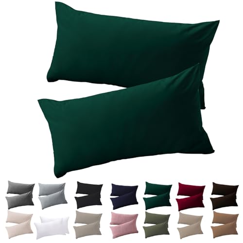Soifox Kissenbezug 40x60 2er Set - Grün kopfkissenbezug Für Kissen 40 x 60 cm 100% Mikrofaser Resistent und Hypoallergen Kissenbezüge mit Reißverschluss Soifox Kissenbezug 40x60 2er Set - Grün kopfkissenbezug Für Kissen 40 x 60 cm 100% Mikrofaser Resistent und Hypoallergen Kissenbezüge mit Reißverschluss von Soifox