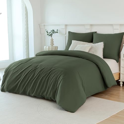 Soifox Winter Thermo Fleece Bettwäsche 140x200 Olivgrün, Flauschige und Warme Cashmere Touch Bettbezug + Kissenbezug 80x80 cm mit Reißverschluss Soifox Winter Thermo Fleece Bettwäsche 140x200 Olivgrün, Flauschige und Warme Cashmere Touch Bettbezug + Kissenbezug 80x80 cm mit Reißverschluss von Soifox