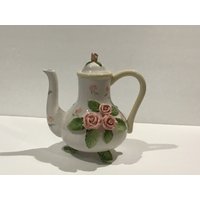 Tee-/Kaffeekanne, 1 Quart Fassungsvermögen, Erhöhte Rosa Rosen von SoigneeYou