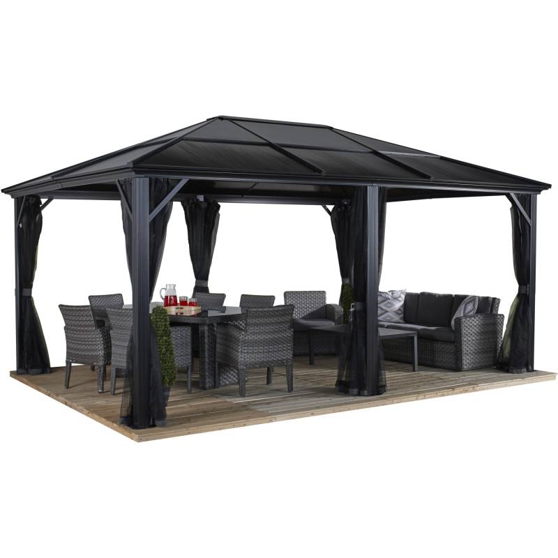 Sojag Pavillon Meridien 12 x 16 Anthrazit 365 cm x 485 cm x 270 cm von Sojag