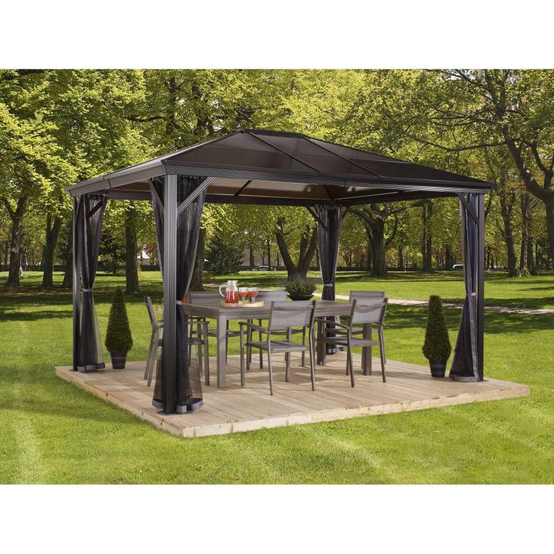 Sojag Aluminium-Pavillon Verona 10 x 14 Anthrazit 423 cm x 298 cm x 261 cm von Sojag