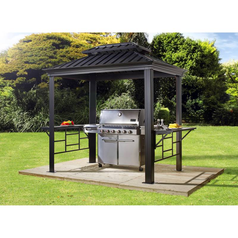 Sojag Grillpavillon 'Messina 68' anthrazit Aluminium 179 x 292 x 262 cm Sojag Grillpavillon 'Messina 68' anthrazit Aluminium 179 x 292 x 262 cm von Sojag