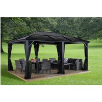 Sojag Pavillon Meridien anthrazit Aluminium B/H/L: ca. 343x270x463 cm von Sojag