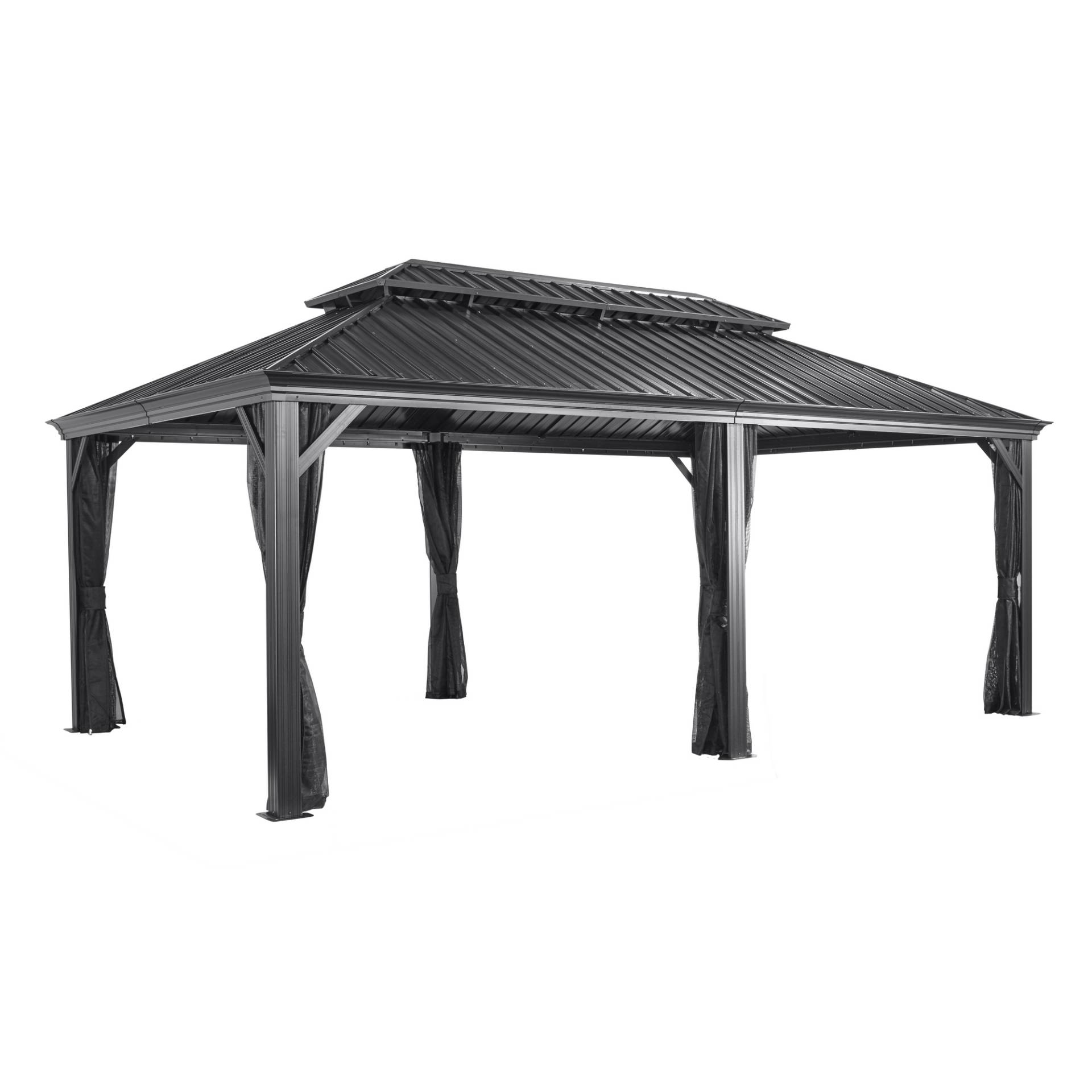 Sojag Pavillon 'Messina 12 x 20' anthrazit 363 x 598 x 307 cm Sojag Pavillon 'Messina 12 x 20' anthrazit 363 x 598 x 307 cm von Sojag