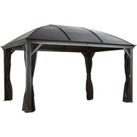 Sojag Pavillon Moreno anthrazit Aluminium B/H/L: ca. 423x283x298 cm von Sojag