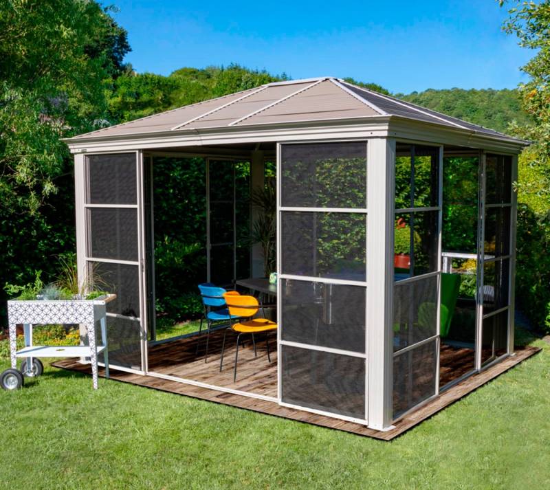 Sojag Pavillon Striano, mit 4 Seitenteilen, (Set), BxT: 362x298 cm von Sojag