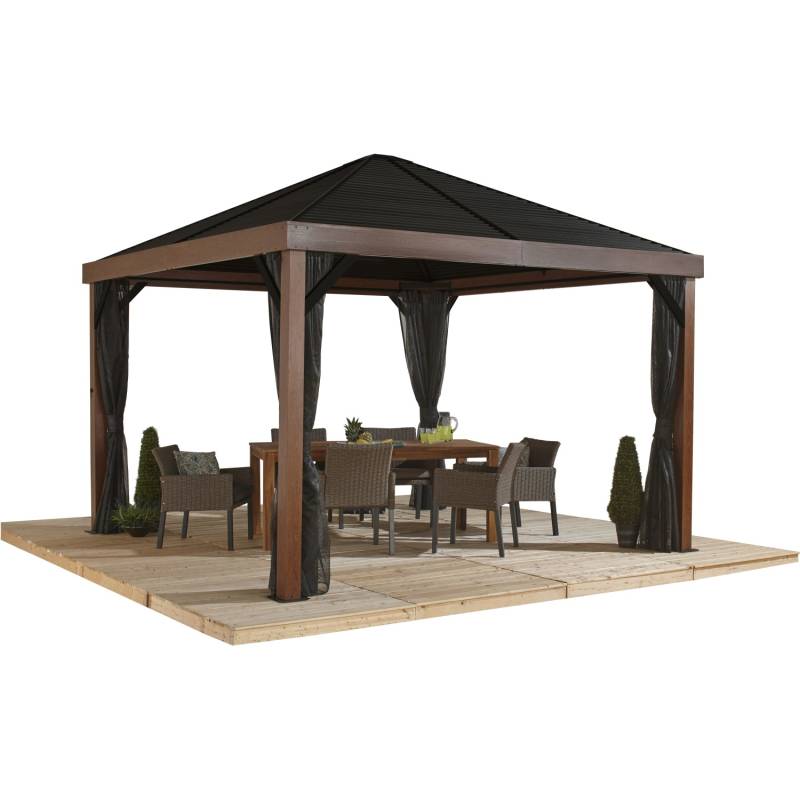 Sojag Pavillon Valencia 363 cm x 363 cm Holz von Sojag