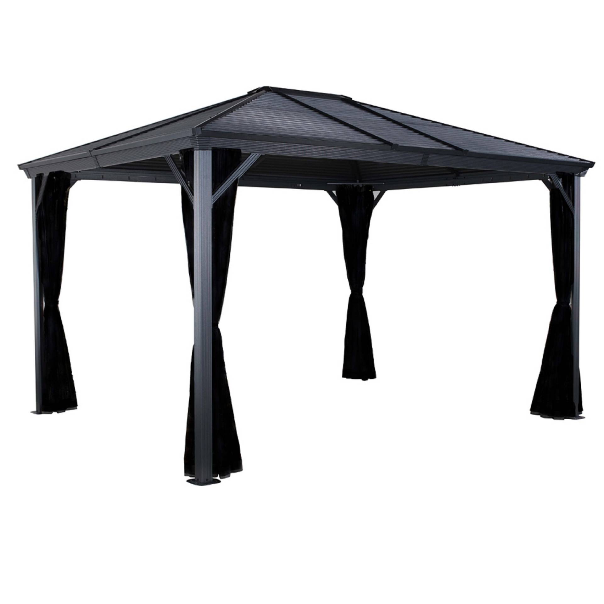 Sojag Pavillon 'Ventura 10 x 14' anthrazit 423 x 296 x 261 cm von Sojag