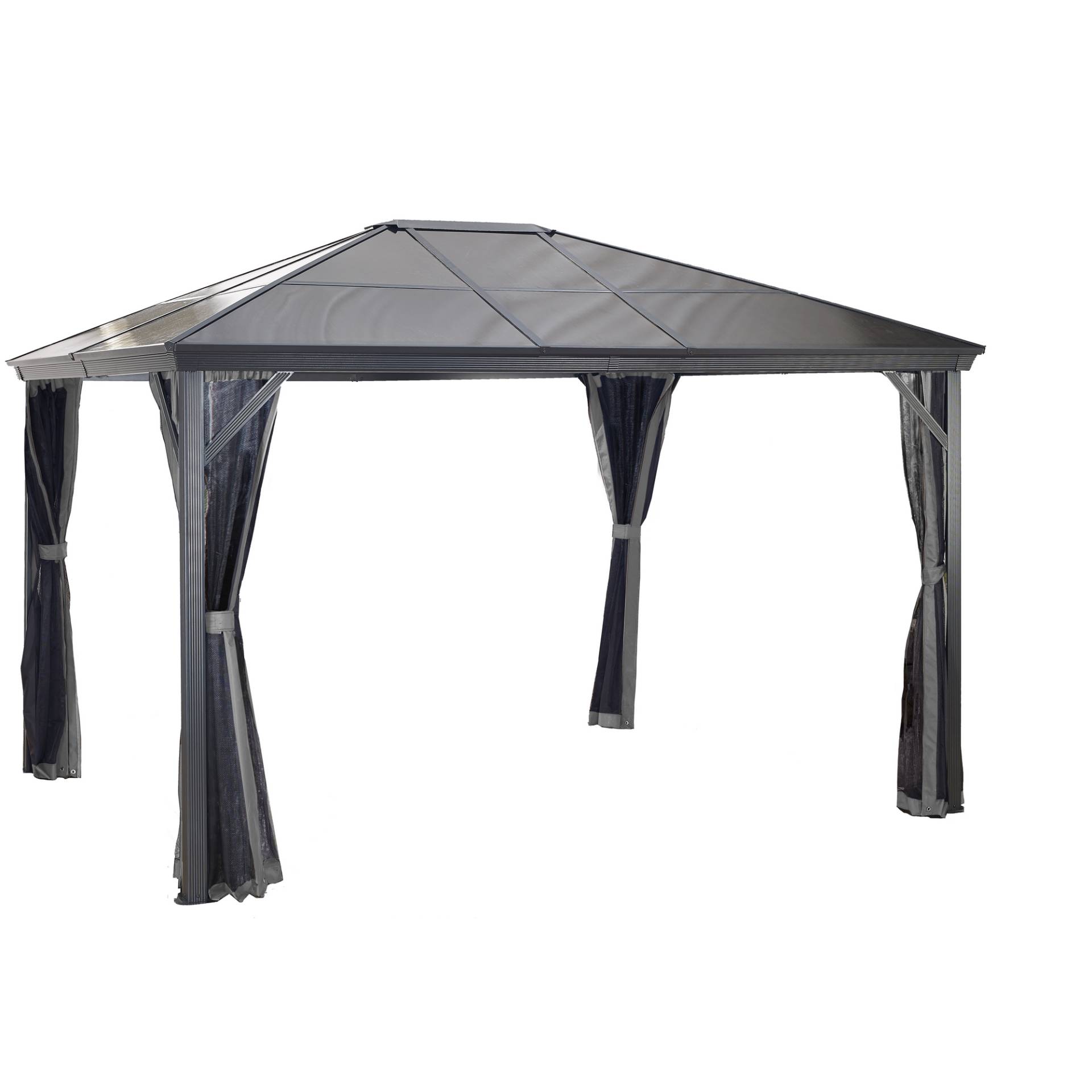 Sojag Pavillon 'Verona 10 x 14' anthrazit 298 x 423 x 261 cm von Sojag