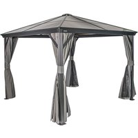 Sojag Pavillon Verona anthrazit Aluminium B/H/L: ca. 298x260x298 cm von Sojag