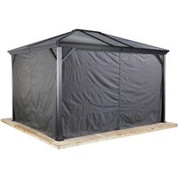 Sojag Pavillon-Vorhang-Set Ventura anthrazit Polyester von Sojag