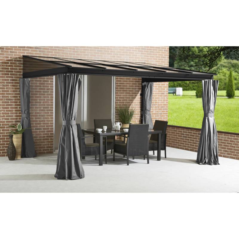 Sojag Terrassenüberdachung 'St. Barth 812' anthrazit Aluminium 248 x 364 x 240 cm von Sojag