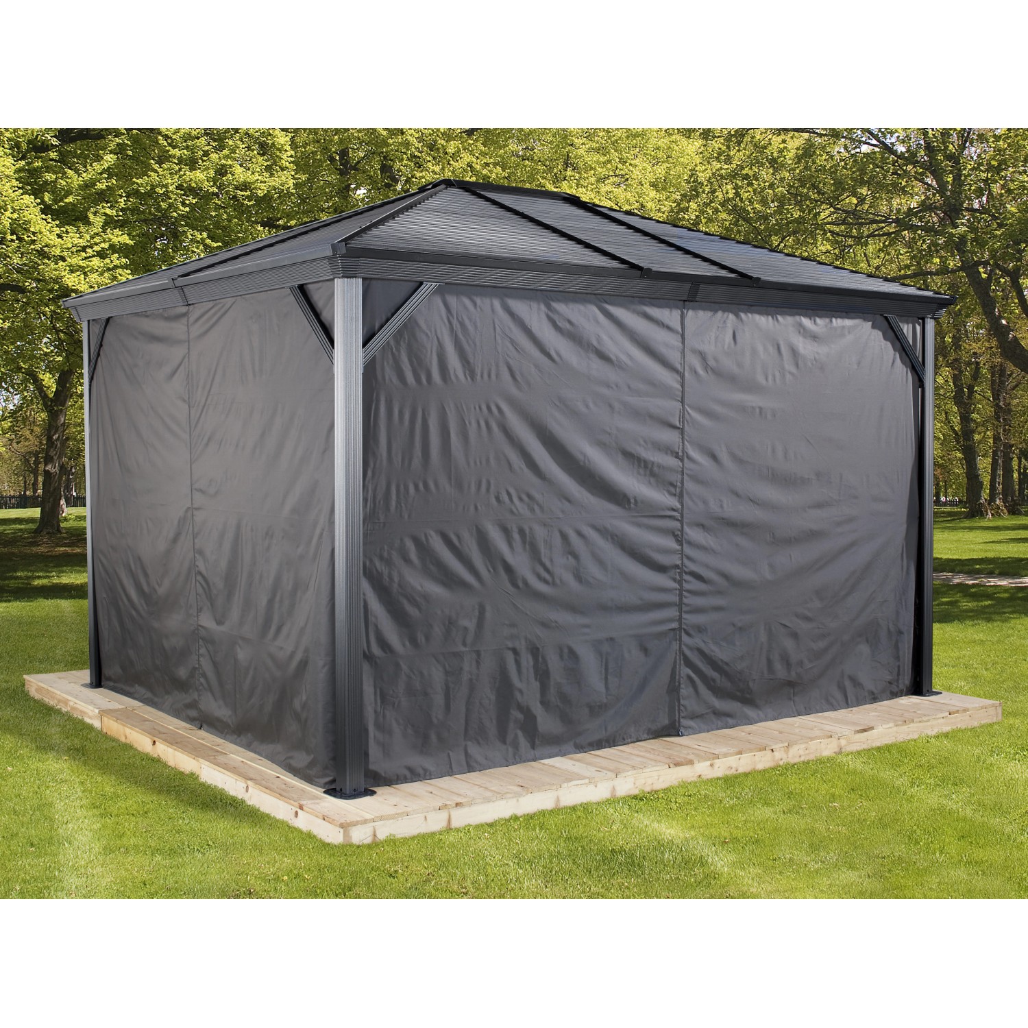 Sojag Vorhang-Set für Aluminium Pavillon Ventura 10 x 14 von Sojag