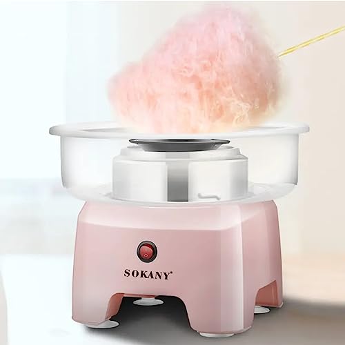 SOKANY SK-520 Zuckerwattemaschine für Zuhause, Groß Durchmesser 29,8cm zuckerwatte maschine, 500W Cotton Candy Machine für Kindergeburtstag verschiedene Partys, Einfache Bedienung und Leicht Reinigen von SOKANY