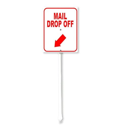 Sokomurg Mall Drop Off Pfeilschild mit Pfeilpfähle, Hofschild, Rasenschild, Aluminium-Metallschild für Büro, Geschäft, Hof, Außen- oder Innenbereich, Kits enthalten, rostfrei, 11,7 x 15,2 cm Sokomurg Mall Drop Off Pfeilschild mit Pfeilpfähle, Hofschild, Rasenschild, Aluminium-Metallschild für Büro, Geschäft, Hof, Außen- oder Innenbereich, Kits enthalten, rostfrei, 11,7 x 15,2 cm von Sokomurg