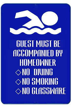Sokomurg Metall-Blechschild im Retro-Stil, lustig, 20,3 x 30,5 cm, Aufschrift "Warning Beach Pool Rules", Schwimmbad, Warnhinweis, Bar, Pub, Club, Café, Zuhause, Restaurant, Wanddekoration Sokomurg Metall-Blechschild im Retro-Stil, lustig, 20,3 x 30,5 cm, Aufschrift "Warning Beach Pool Rules", Schwimmbad, Warnhinweis, Bar, Pub, Club, Café, Zuhause, Restaurant, Wanddekoration von Sokomurg