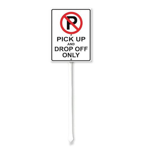 Sokomurg "Pick-Up and Drop-Off Only No Parking"-Schild mit Pfählen Hofschild Rasenschild Aluminium-Metallschild für Büro, Geschäft, Hof, Außen- oder Innenbereich, Kits enthalten, rostfrei, 11,7 x 15,2 Sokomurg "Pick-Up and Drop-Off Only No Parking"-Schild mit Pfählen Hofschild Rasenschild Aluminium-Metallschild für Büro, Geschäft, Hof, Außen- oder Innenbereich, Kits enthalten, rostfrei, 11,7 x 15,2 von Sokomurg