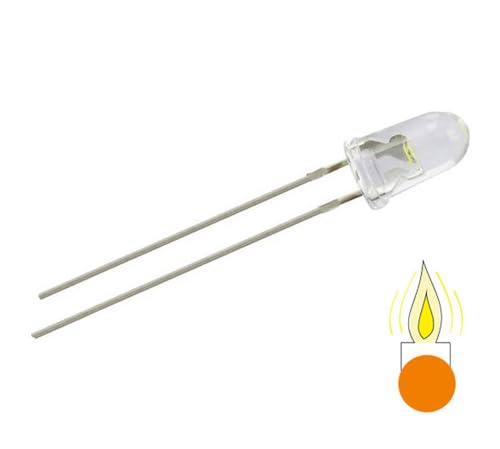 LED 5 mm, orange, Flacker-LED, 10er Set von Sol Expert