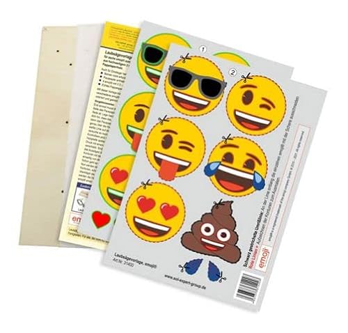 SOL-EXPERT group Laubsägevorlage Emoji®, Smileys von SOL-EXPERT group