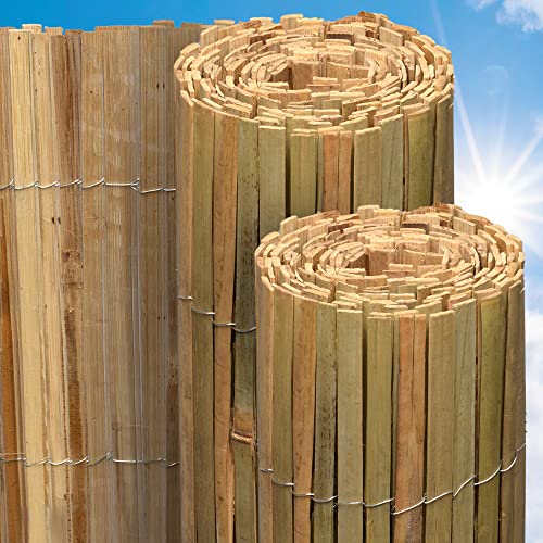 Sol Royal Bambus Sichtschutz SolVision B89 100x600 cm – FSC® Bambusmatte als Wind- & Blickschutz für Garten & Balkon – Robuster Natursichtschutz aus natürlichem Bambus Witterungsbeständig von Sol Royal