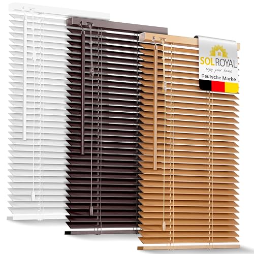 Sol Royal Holzjalousie SolDecor JH3 Jalousie aus Holz in Eichenoptik - 80x130 cm Tür- und Fensterjalousie Holz umweltschonend produziert - Jalousien Blickschutz Fenster 3,5 cm breite Lamellen Sol Royal Holzjalousie SolDecor JH3 Jalousie aus Holz in Eichenoptik - 80x130 cm Tür- und Fensterjalousie Holz umweltschonend produziert - Jalousien Blickschutz Fenster 3,5 cm breite Lamellen von Sol Royal
