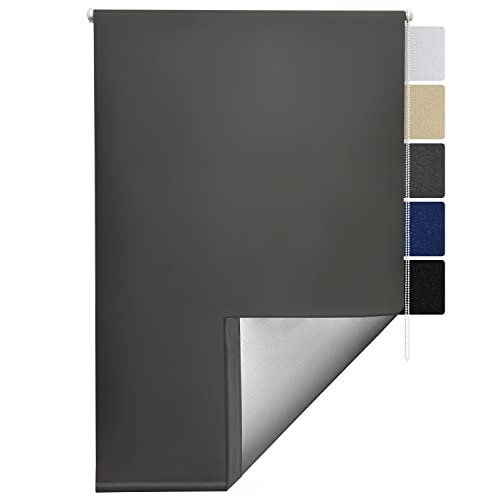 Sol Royal Thermorollo SolReflect T42 Verdunkelungsrollo 80x220 cm Rollo Anthrazit - Rollos für Fenster ohne Bohren mit Thermobeschichtung - Wärmeschutzrollo Thermo Rollo zum Klemmen, Klemmfix Rollo Sol Royal Thermorollo SolReflect T42 Verdunkelungsrollo 80x220 cm Rollo Anthrazit - Rollos für Fenster ohne Bohren mit Thermobeschichtung - Wärmeschutzrollo Thermo Rollo zum Klemmen, Klemmfix Rollo von Sol Royal