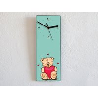 Forever Friends - Teddybär Love Wanduhr von SolPixieDust