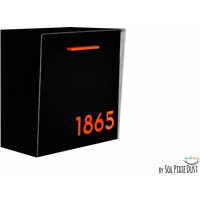 Mailbox Mit Aluminium Schwarz Gesicht Und Körper Orange Acryl Zahlen, Modernes Design, Benutzerdefinierte Mailbox, Wand Mailnest Typ 1 Mailbox Mit Aluminium Schwarz Gesicht Und Körper Orange Acryl Zahlen, Modernes Design, Benutzerdefinierte Mailbox, Wand Mailnest Typ 1 von SolPixieDust