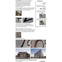 Moderne Hausnummern , Rechteck Beton Mit Beige Acryl - Hausadresse Schild Türnummer von SolPixieDust