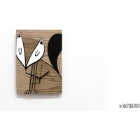 Süßer Fuchs - Wanduhr Aus Holz Und Acryl Kinderzimmer Jugendzimmer Babyzimmer von SolPixieDust