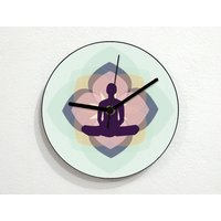 Yoga Hindu Bound Angle - Wanduhr von SolPixieDust