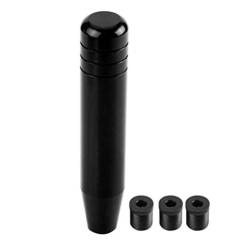 Weighted Gear Stick,Gear Shift Knob Extension,Auto Schalthebel Schaltknaufkopf Universal Aluminiumlegierung Auto Manueller Schaltknaufgriff 18Cm(Schwarz) von SolUptanisu