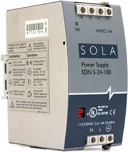 Crescent Enterprises Sola Hevi Duty Sdn5 24 100P DC Netzteil, 24 Vdc, 5 A, 47 63 Hz von Sola