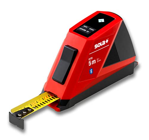 SOLA CITO - Maßband digital 5m / 25mm mit Bluetooth - Profi Rollbandmaß digital mit LCD-Anzeige und Li-Po Akku - Übertragen der Messwerte auf Smartphone-App - digitaler Rollmeter Länge 5m mit mm Skala SOLA CITO - Maßband digital 5m / 25mm mit Bluetooth - Profi Rollbandmaß digital mit LCD-Anzeige und Li-Po Akku - Übertragen der Messwerte auf Smartphone-App - digitaler Rollmeter Länge 5m mit mm Skala von Sola