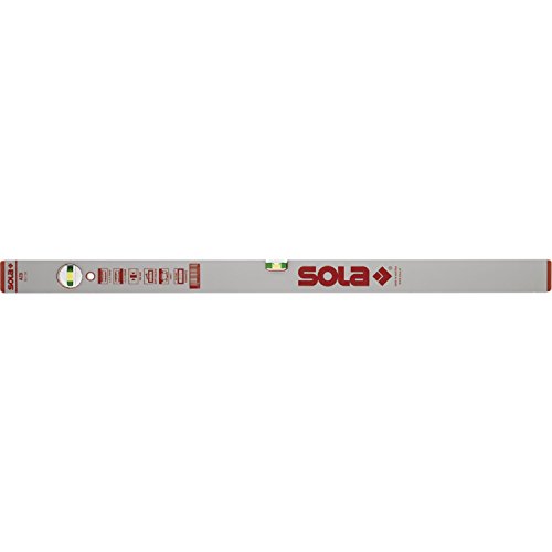 SOLA Wasserwaage AZB silbereloxiert Länge 600 mm, Rot von Sola