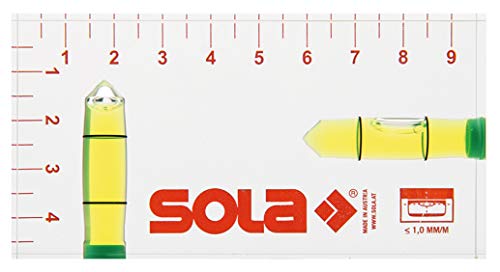 SOLA Klein-Wasserwaage R 102 Kleinwasserwaage Wasserwaage 9,5 cm (95 mm) von Sola