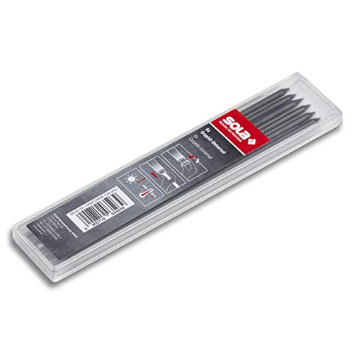 Sola SG TLM2 Tiefloch-Marker Ersatzminen für TLM und TLM2-6 Stück Universal-Ersatzminen weich, Schwarz von Sola