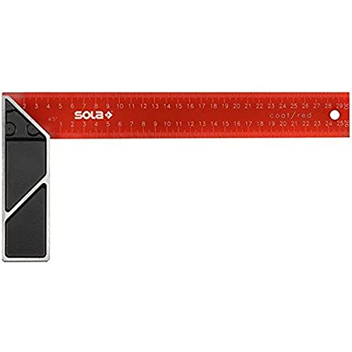 Sola 56014501 Schreinerwinkel "SRC 500" rot beschichtet in schwarz von Sola
