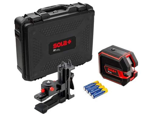Sola X2 GREEN PROFESSIONAL Kreuzlinienlaser grün mit flexibler Wandhalterung - Linienlaser für Innenausbau & Trockenbau, Laser Messgerät mit scharfen Linien, großer 170° Arbeitsbereich Sola X2 GREEN PROFESSIONAL Kreuzlinienlaser grün mit flexibler Wandhalterung - Linienlaser für Innenausbau & Trockenbau, Laser Messgerät mit scharfen Linien, großer 170° Arbeitsbereich von Sola