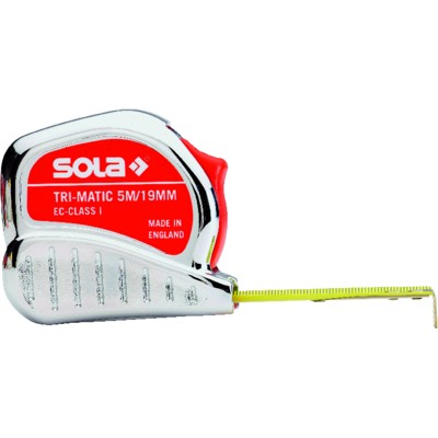 Taschenbandmaß Tri Matic 10m x 25mm Taschenbandmaß Tri Matic 10m x 25mm von Sola