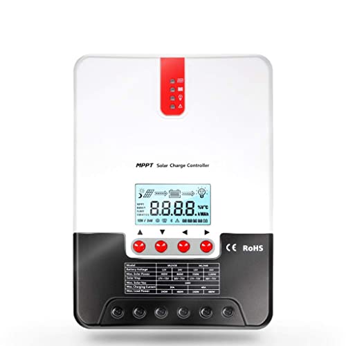 SolaMr 30A MPPT Solarladeregler 12V/24V Automatische Spannungserkennung Intelligenter Regler mit LCD-Display - ML2430A von SolaMr