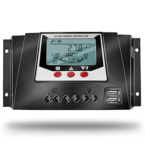 SolaMr 30A Solarladeregler 12V/24V Automatische Erkennung Spannung Intelligenter Regler mit LCD Display für Solar Home System - WP3024D SolaMr 30A Solarladeregler 12V/24V Automatische Erkennung Spannung Intelligenter Regler mit LCD Display für Solar Home System - WP3024D von SolaMr
