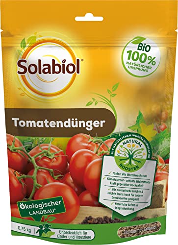 Solabiol Tomatendünger mit Wurzelstimulator und natürlicher Sofort- und Langzeitwirkung, 0,75 kg Packung von Solabiol