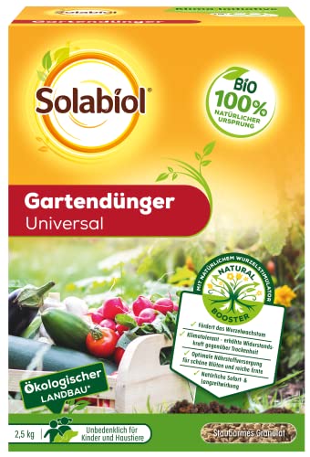 Solabiol Bio Gartendünger Universal mit Sofort- und Langzeitwirkung für Obst, Gemüse und Zierpflanzen 2,5 kg von Solabiol