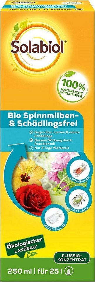 Solabiol Insektenvernichtungsmittel Solabiol Bio Spinnmilben- & Schädlingsfrei 250 ml von Solabiol