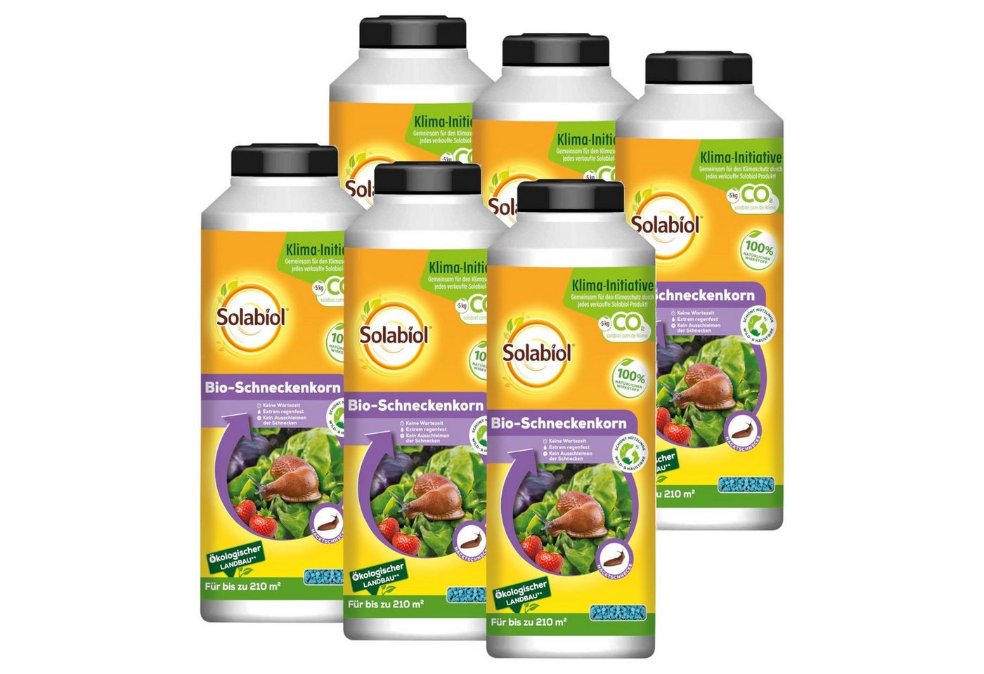 Solabiol Schneckenkorn Bio-Schneckenkorn - 6x 800 g von Solabiol