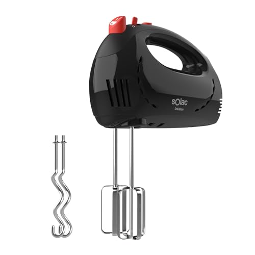 Solac Solution Stabmixer | BA5590 | 300W | 5 Geschwindigkeiten | Turbo-Funktion | 2 Rührbesen und 2 Knethaken | BPA-frei von Solac